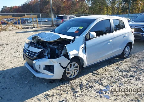 2021 Mitsubishi Mirage Carbonite Edition/Es/Le из США, поврежденный, VIN ML32AUHJ4MH008462